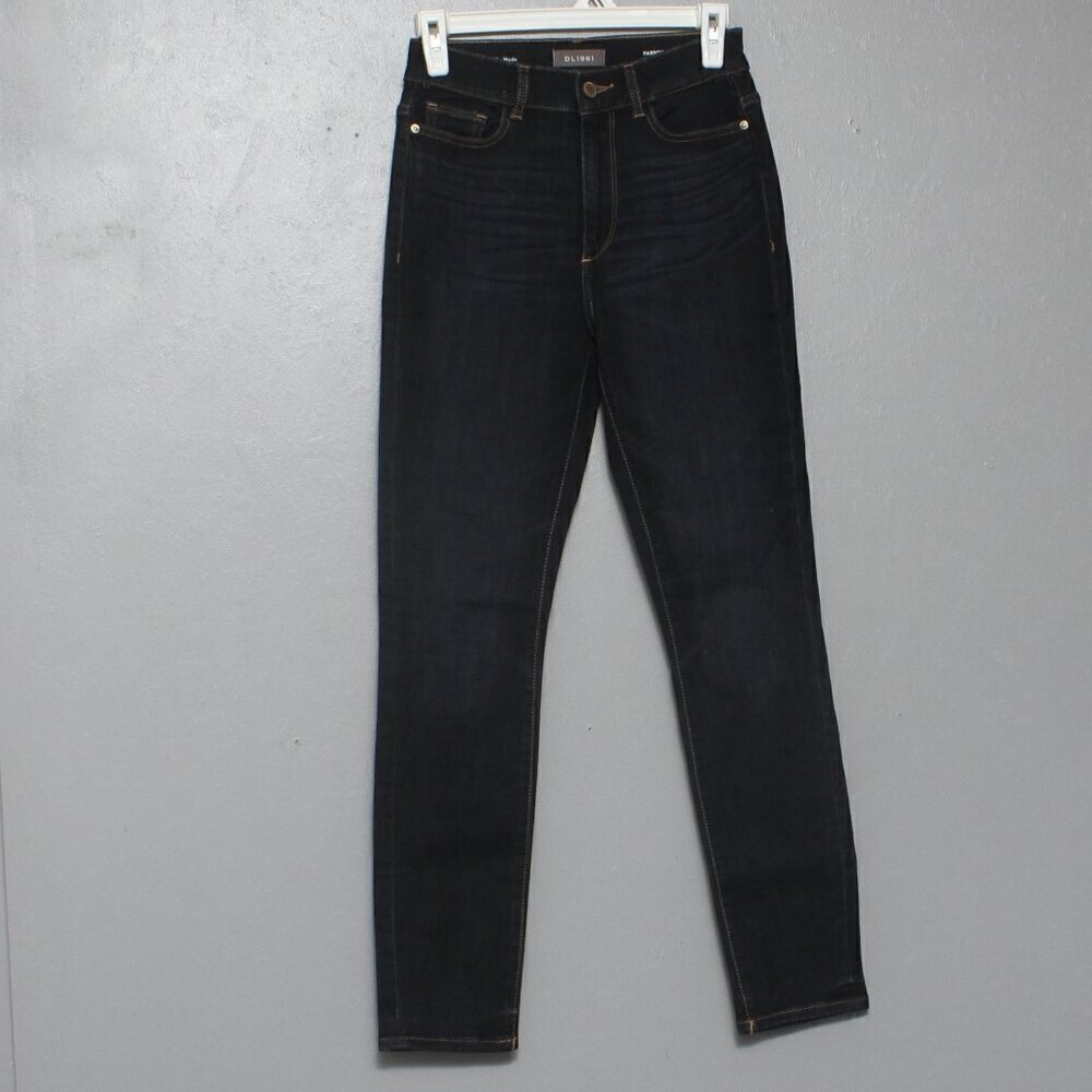 DL1961 farrow skinny high rise instascuplt Willoughby dark wash jeans